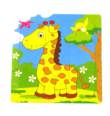 9 Pcs Wooden Giraffe  Jigsaw Puzzle (XQ143)