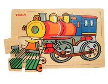 Fun Factory - 24 Pcs Wooden TRAIN Jigsaw Puzzle