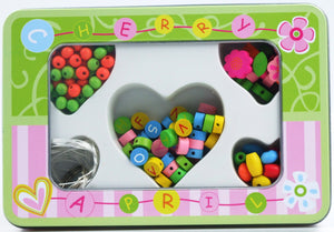 Alphabet Beads Set in Tin Box