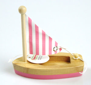 Wooden Toy Sail Boat (small)