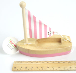 Wooden Toy Sail Boat (small)