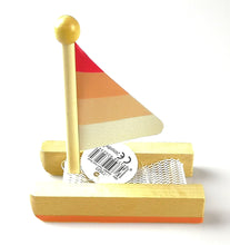 Wooden Toy Twin Hull Sail Boat (small)