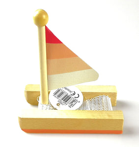 Wooden Toy Twin Hull Sail Boat (small)