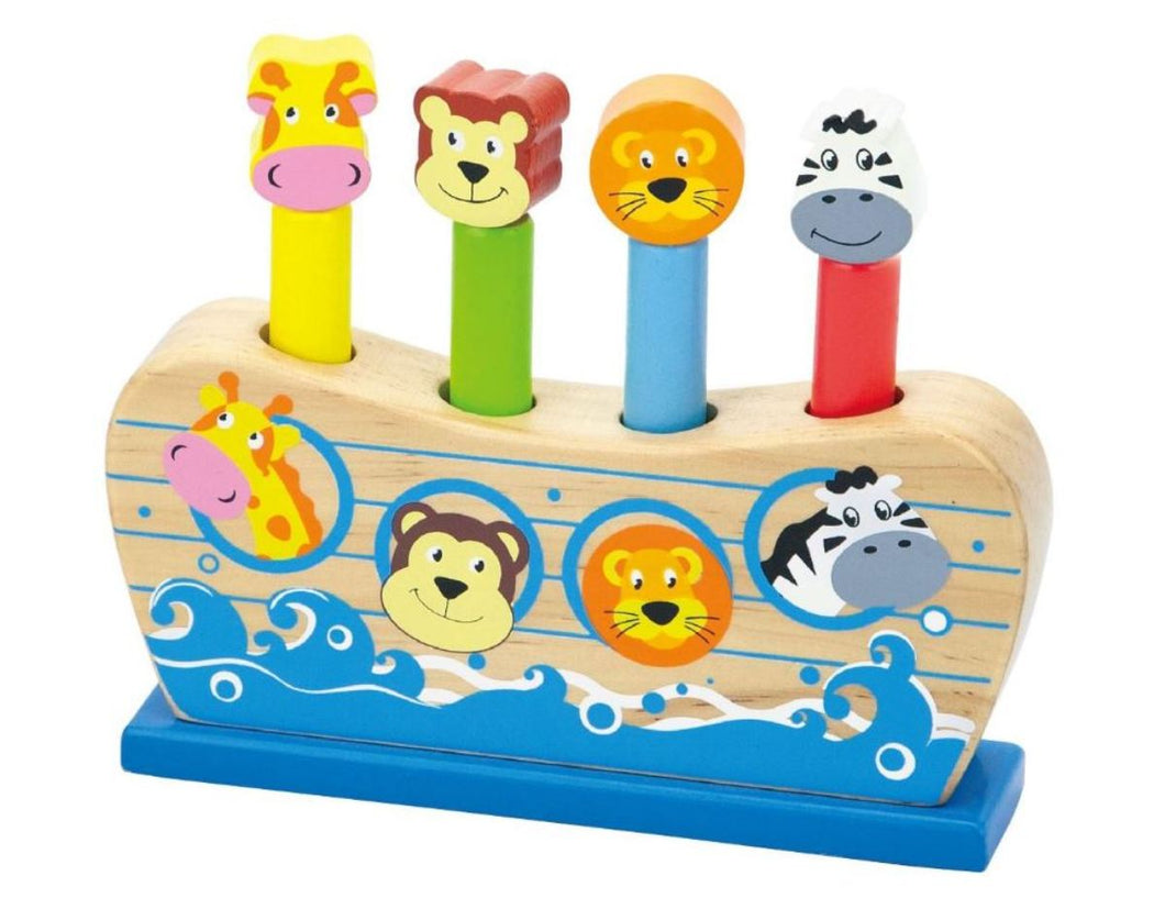 Viga - Wooden Noah's Ark Pop Up Toy