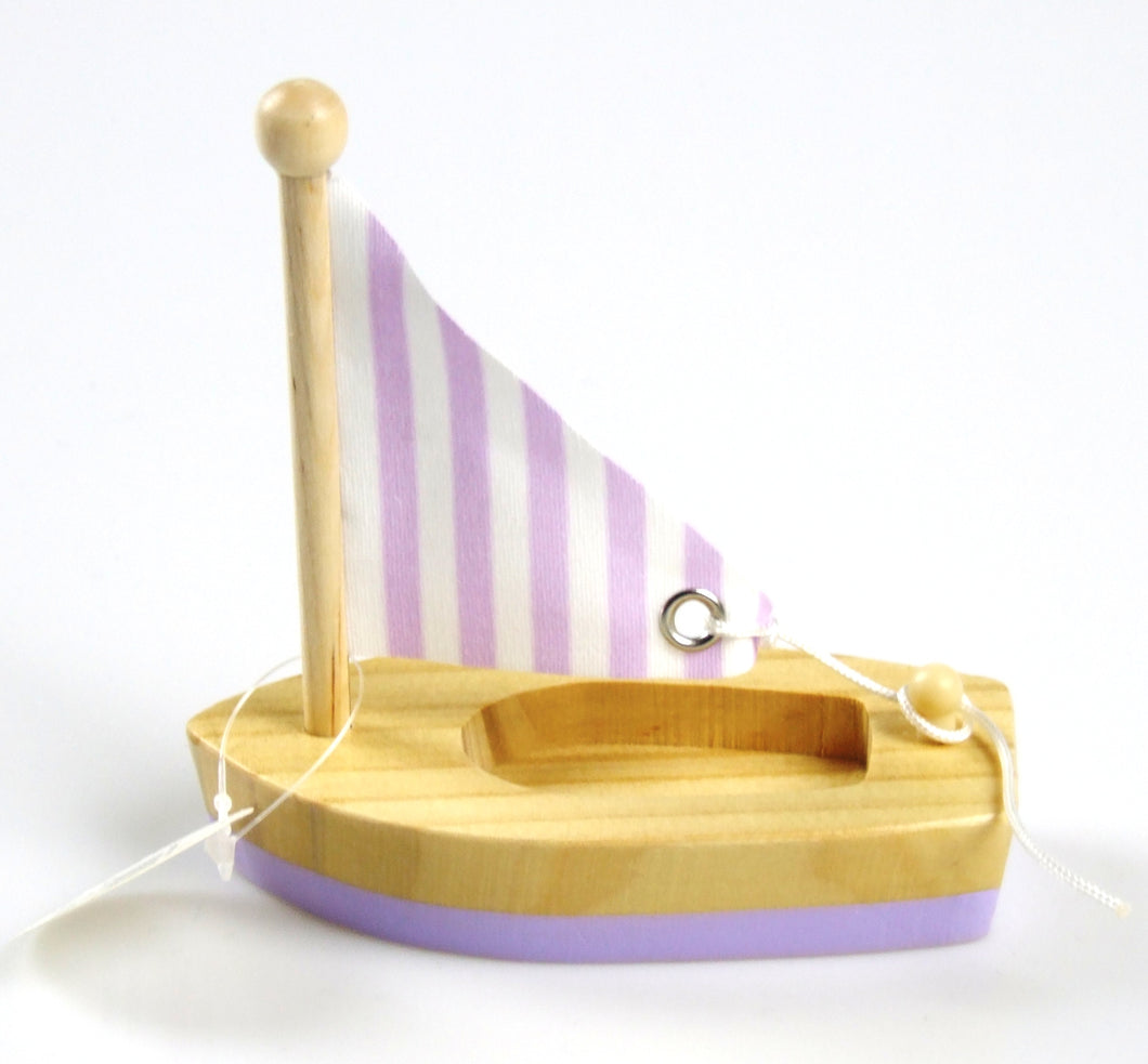 Wooden Toy Sail Boat (small)