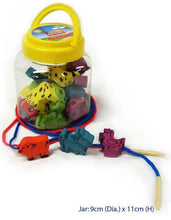 Fun Factory - Wooden Lacing Animals Farm in a Jar (32 pcs)