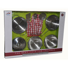 STAINLESS STEEL Cooking SET  Toys - 9 PCS