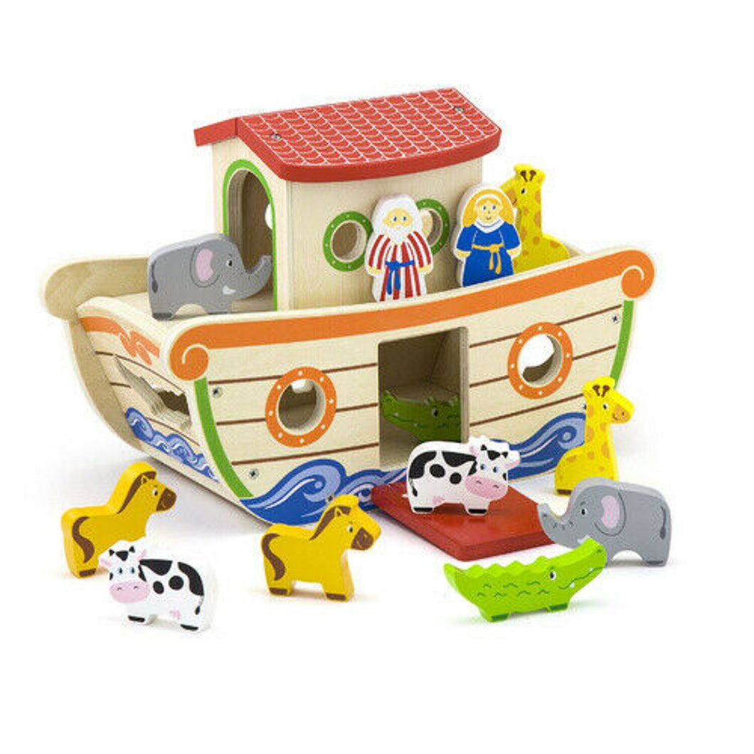 Viga Wooden Shape Sorter - Noah's Ark