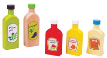 Wooden Sauce Bottles (set of 5)
