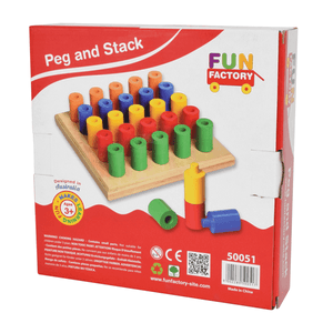 Fun Factory Wooden Peg and Stack Board