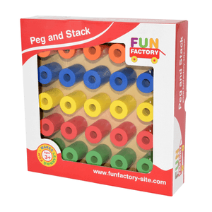 Fun Factory Wooden Peg and Stack Board