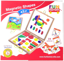 Fun Factory - 42 pcs Magnetic Shapes in wooden  Case