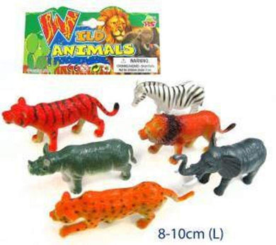 6 Pcs Plastic Animals - WILD