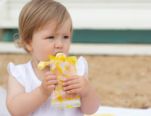 Cherub Baby - Silicone Food Pouch Soft Spouts 2PK (Yellow & Grey)